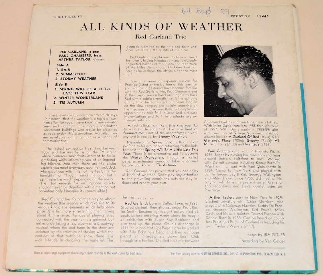 Garland, Red - All Kinds Of Weather