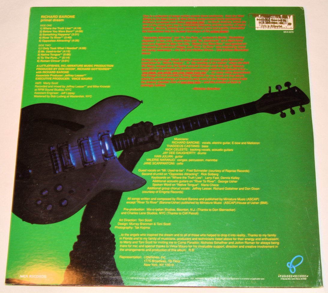 Barone, Richard - Primal Dream