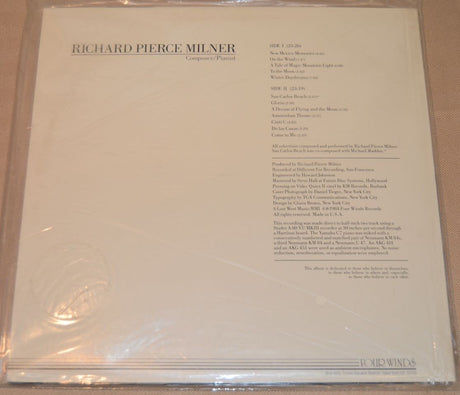 Milner, Richard Pierce - Composer/Pianist