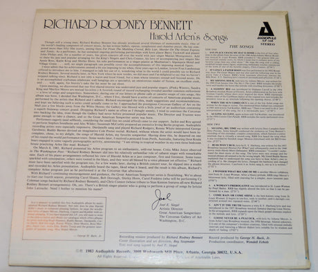 Bennett, Richard Rodney - Harold Arlen's Songs