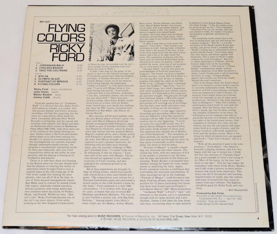 Ford, Ricky - Flying Colors