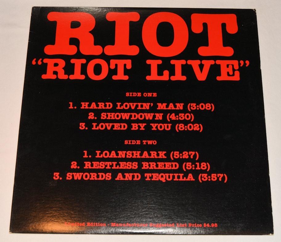 Riot - Riot Live