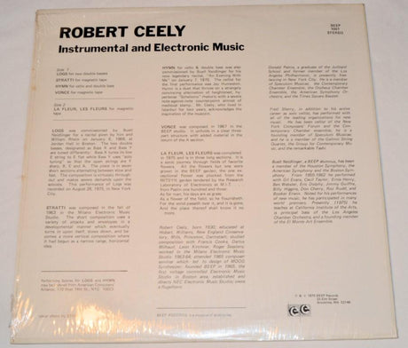 Ceely, Robert - Instrumental And Electronic Music