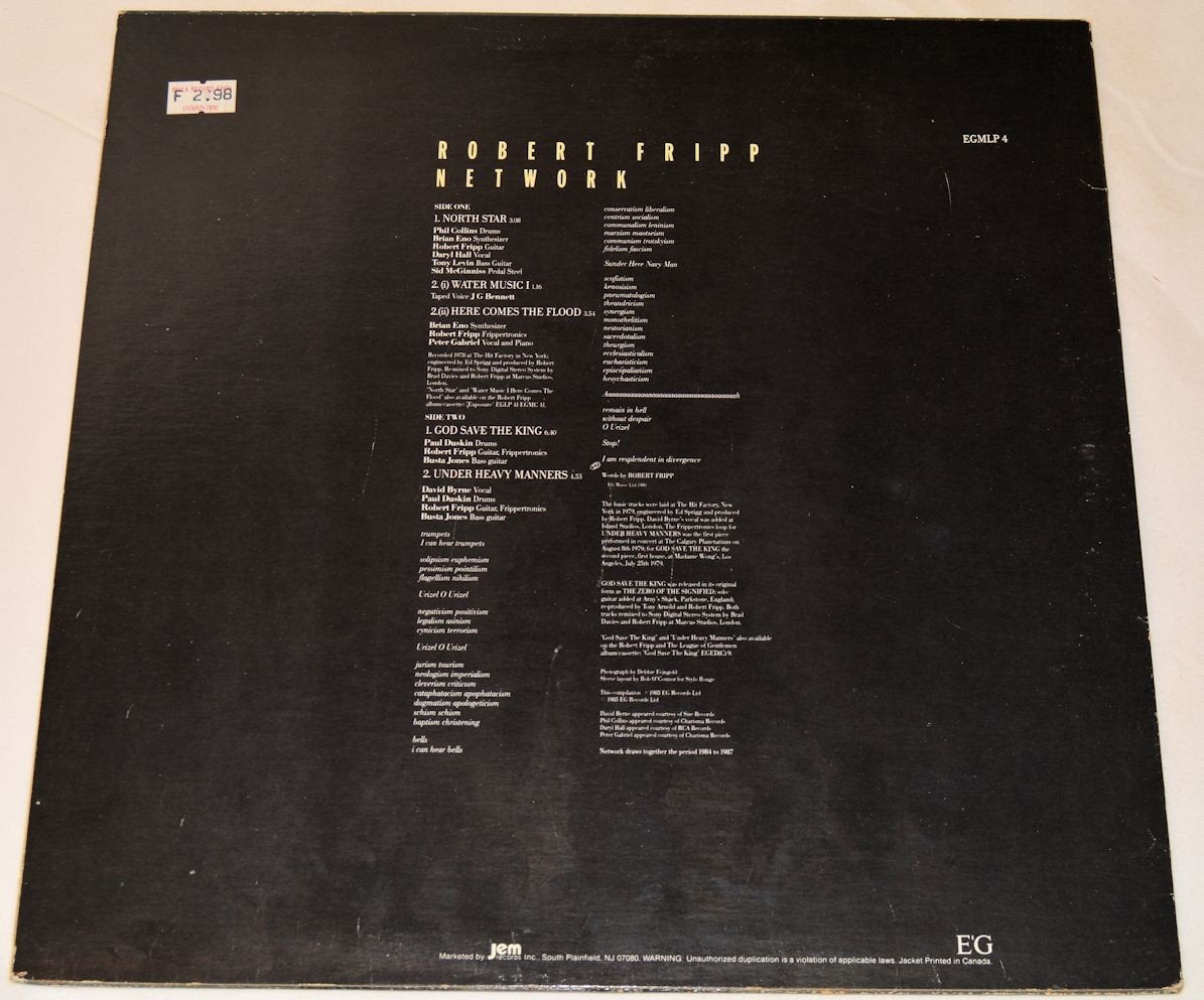 Fripp, Robert - Network