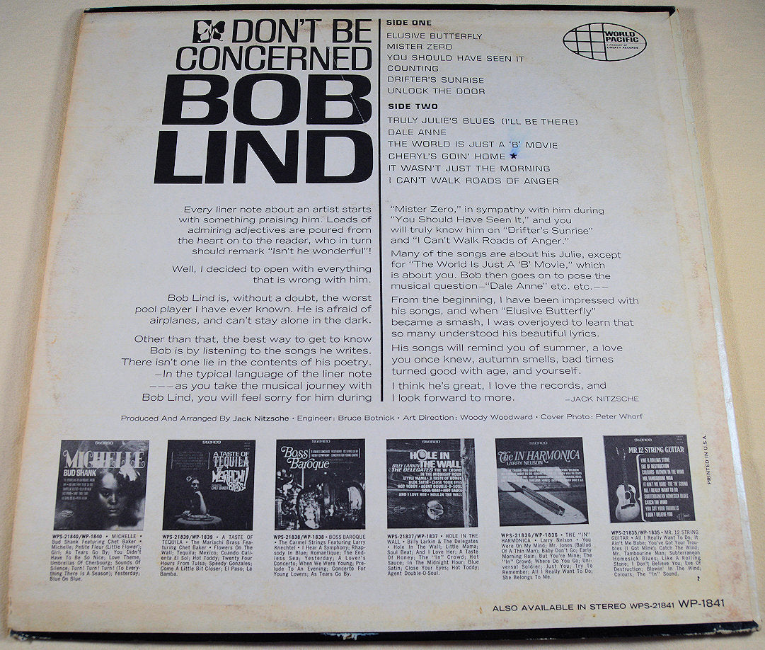 Lind, Bob - Don't Be Concerned