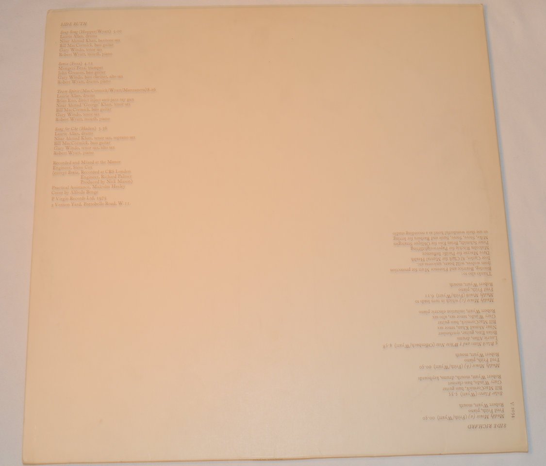 Wyatt, Robert - Ruth Is Stranger Than Richard