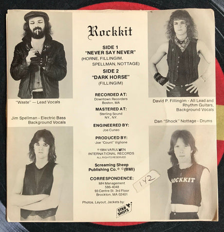 Rockkit - Never Say Never, 7 Inch, 45RPM Vinyl Record