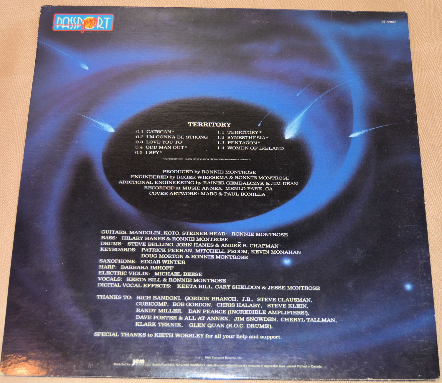 Montrose, Ronnie - Territory