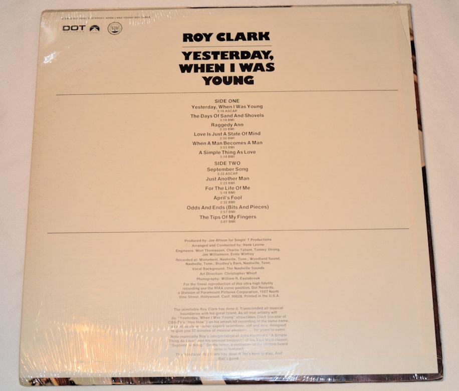 Clark, Roy - Yesterday When I Was Young