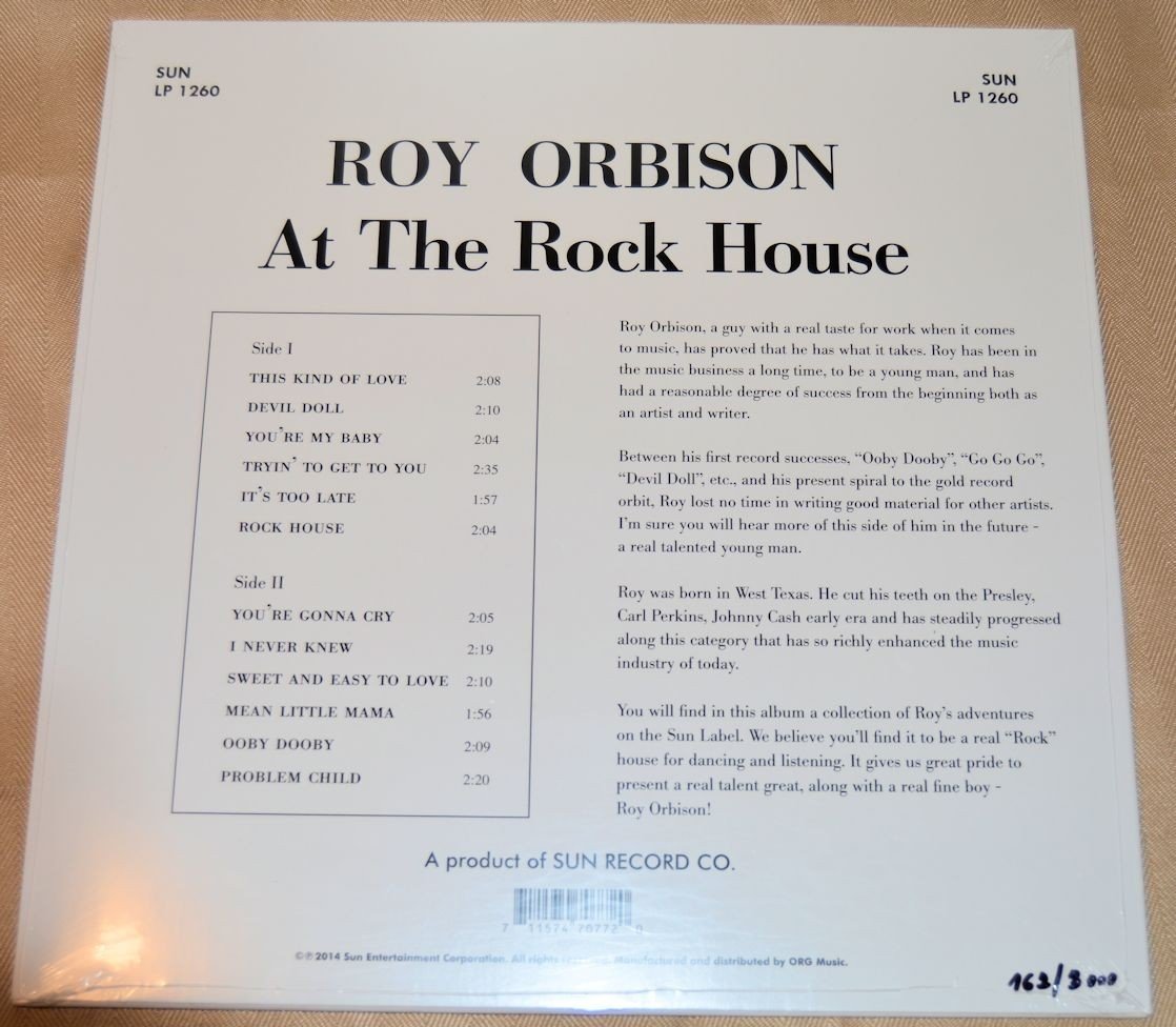 Orbison, Roy - At The Rock House
