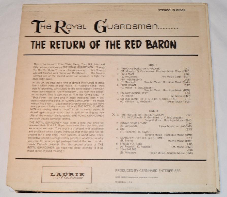 Royal Guardsmen - Return Of The Red Baron