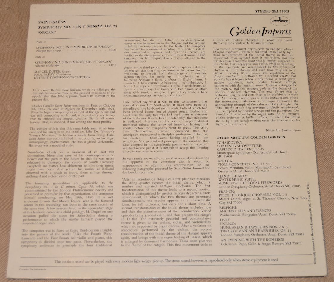 Saint-Saens - No. 3 in C Minor - Marcel Dupre