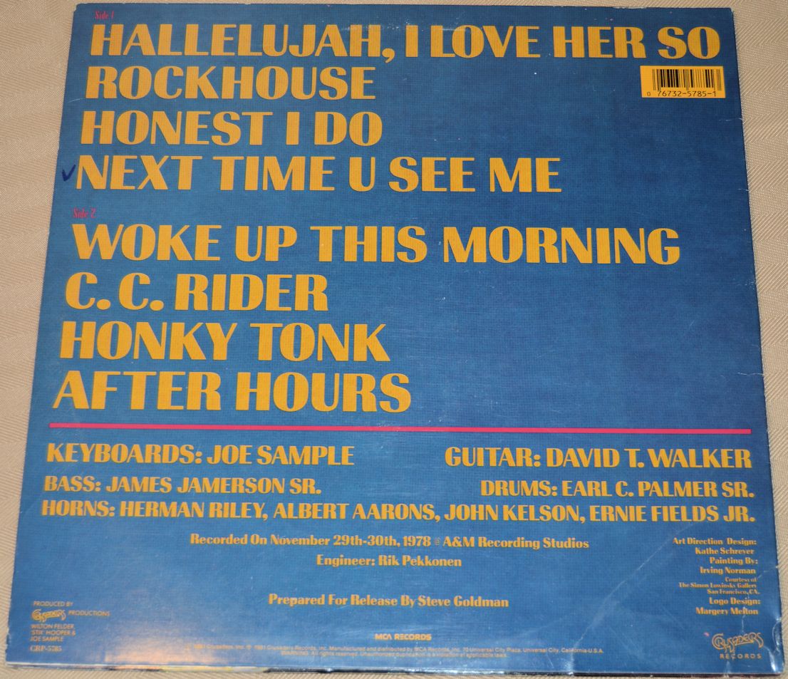 Sample, Joe & Walker, David - Swing Street Cafe