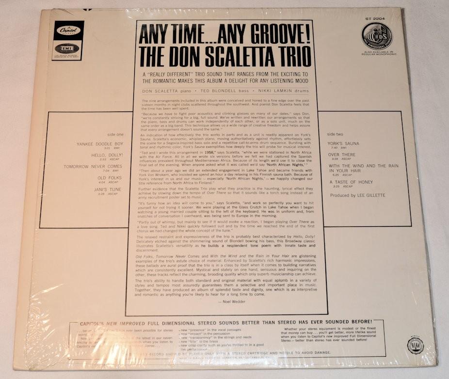 Scaletta, Don - Any Time Any Groove