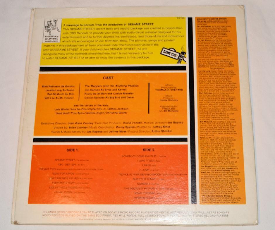 Sesame Street - Original Cast Book & Record