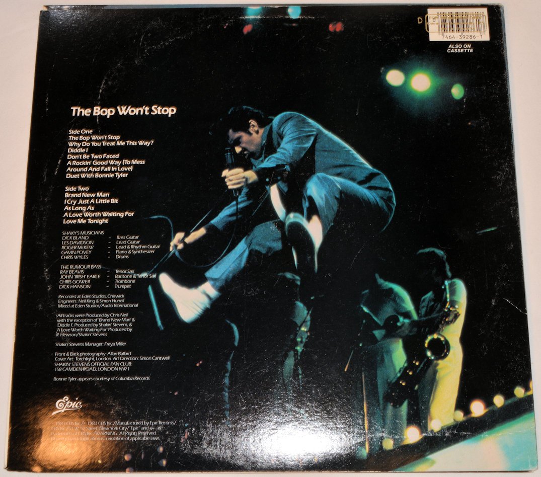 Stevens, Shakin - Bop Won't Stop