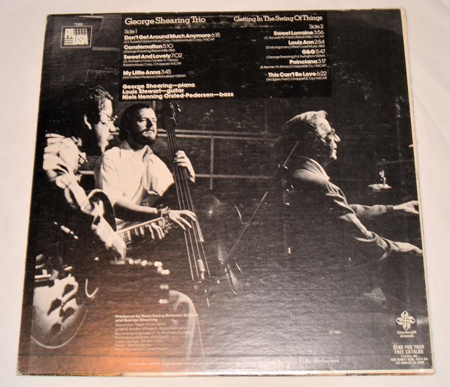 Shearing, George Trio - Getting In The Swing Of Things