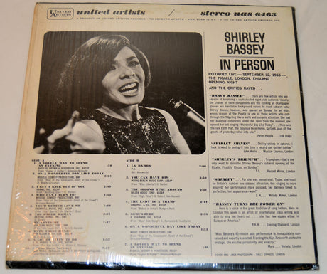 Bassey, Shirley - In Person