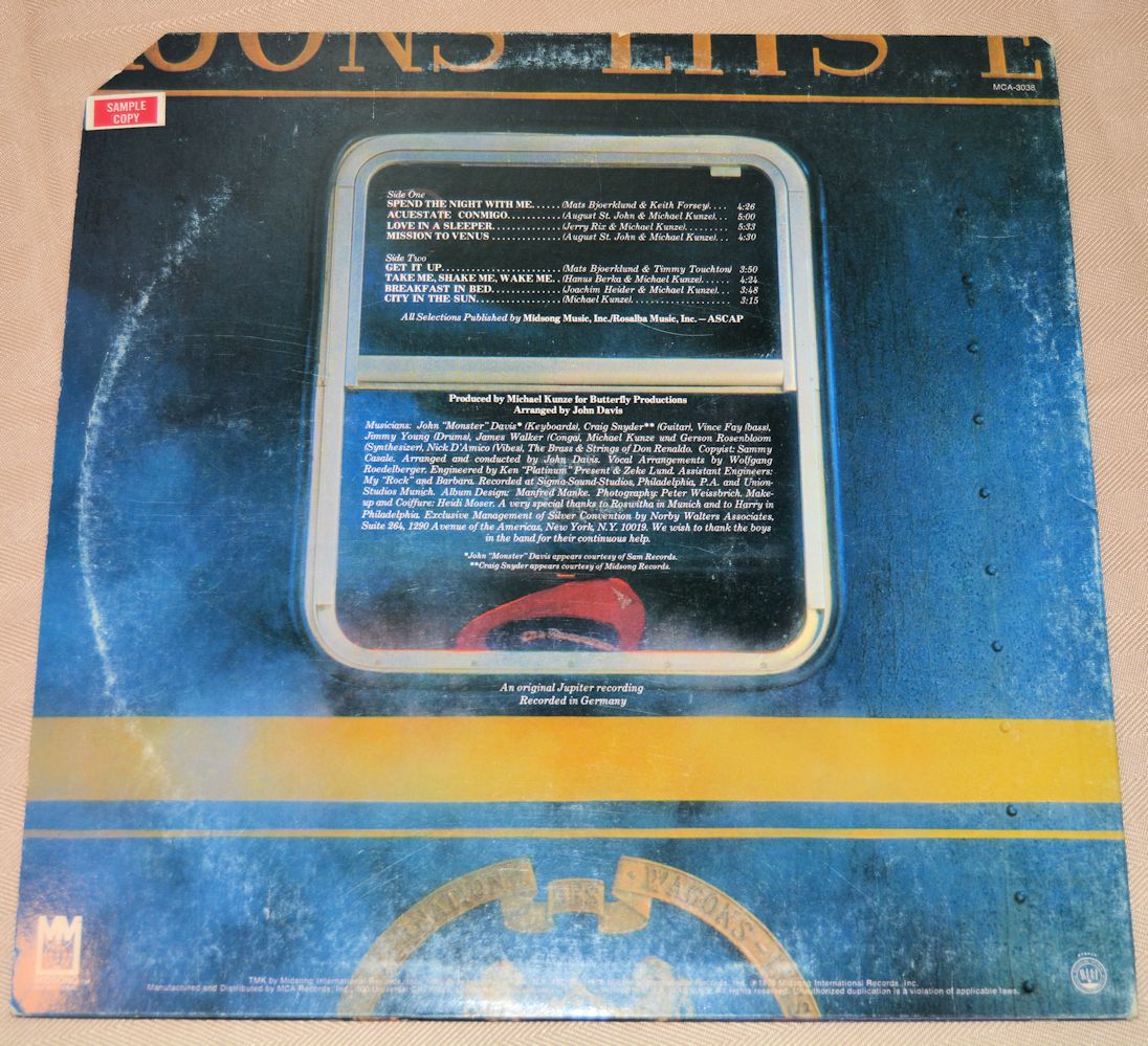 Silver Convention - Love In A Sleeper