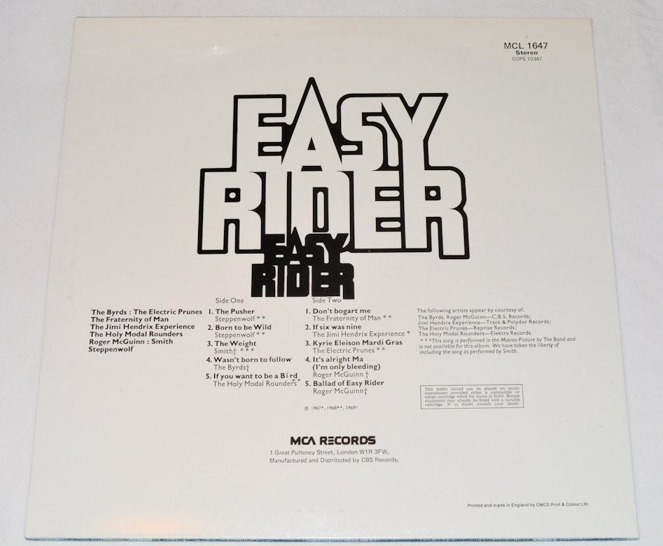 Various - Songs Performed In Easy Rider