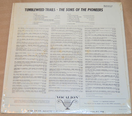 Sons Of the Pioneers - Tumbleweed Trails