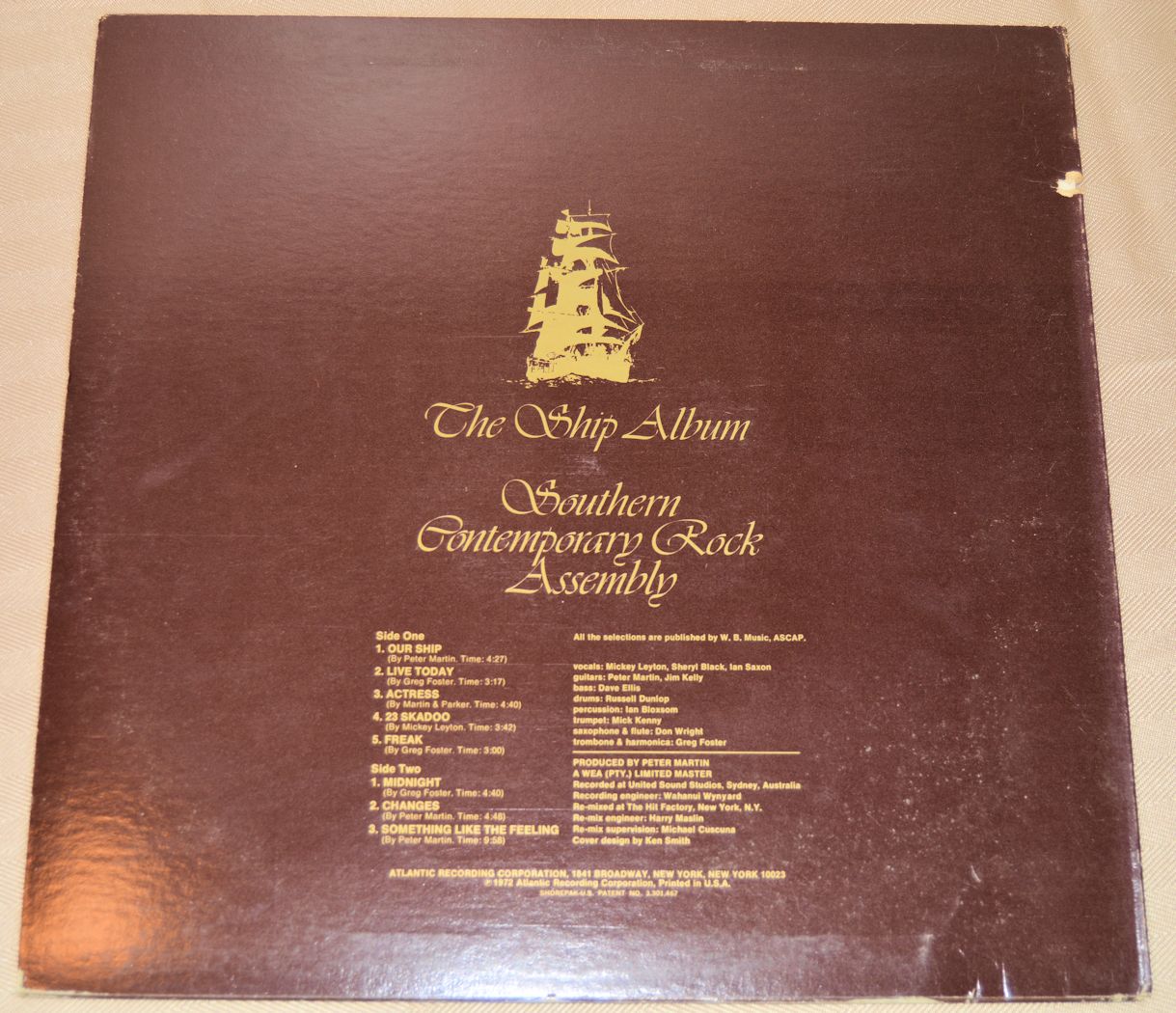 Southern Contemporary Rock Assy - The Ship Album