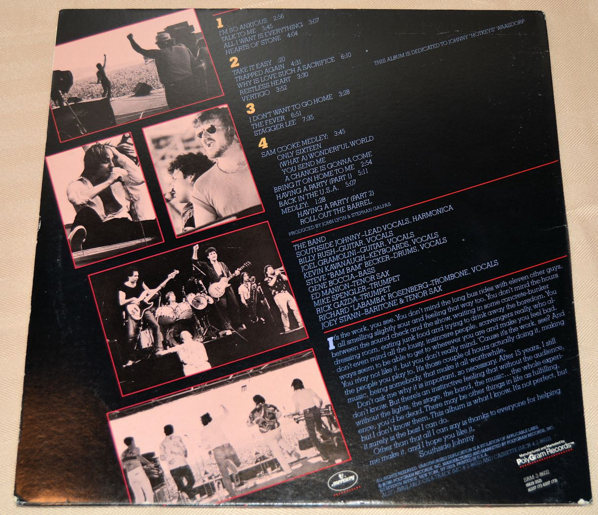 Southside Johnny - Live, Reach Up