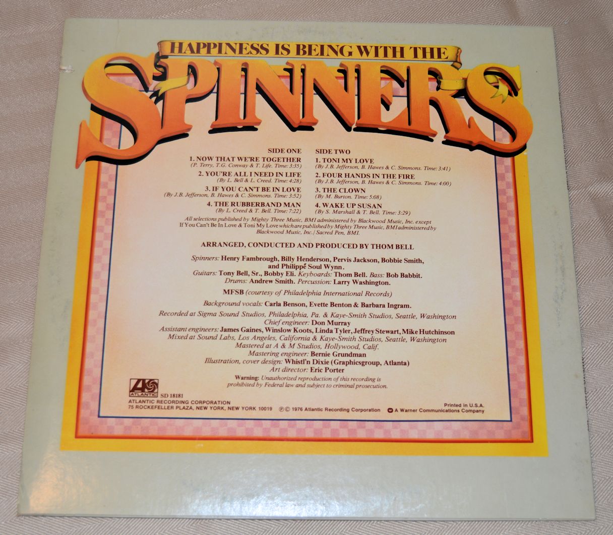 Spinners - Happiness Is Being With The