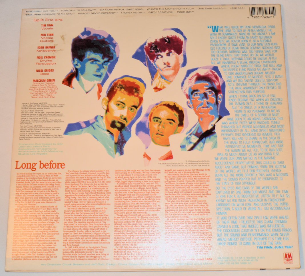 Split Enz - History Never Repeats (The Best Of Split Enz), Vinyl