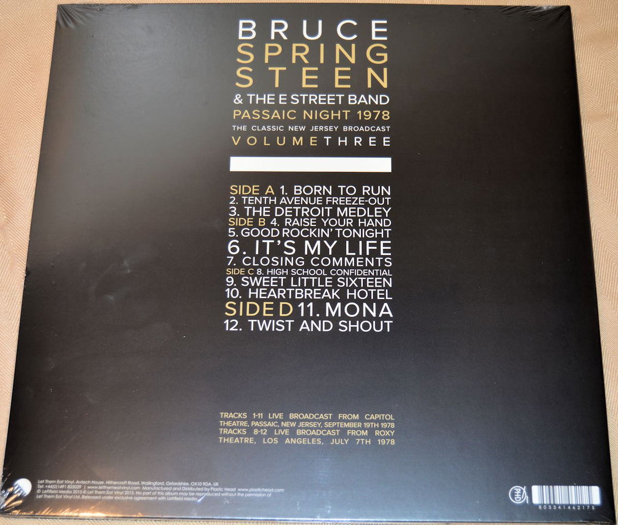 Springsteen, Bruce - Passaic 1978 Vol 3