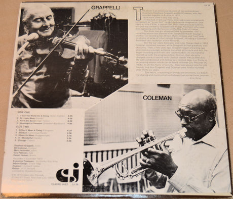Grappelli, Stephane / Coleman - Stephane Grappelli & Bill Coleman