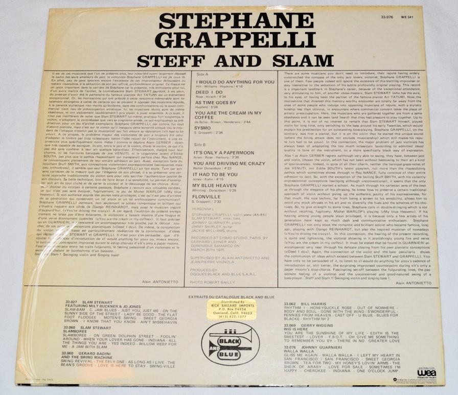 Grappelli, Stephane - Steff & Slam