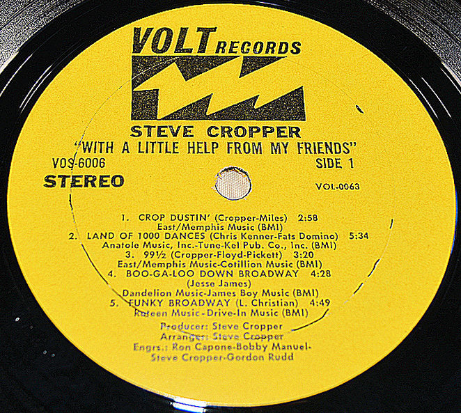 Steve Cropper, With A Little Help From My Friends, Vinyl Record