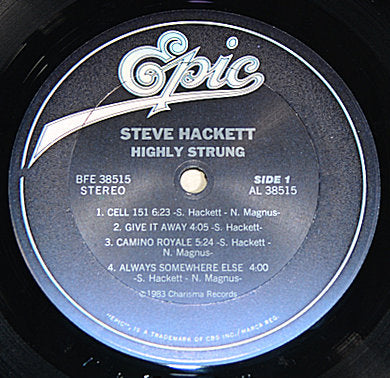 Hackett, Steve - Highly Strung