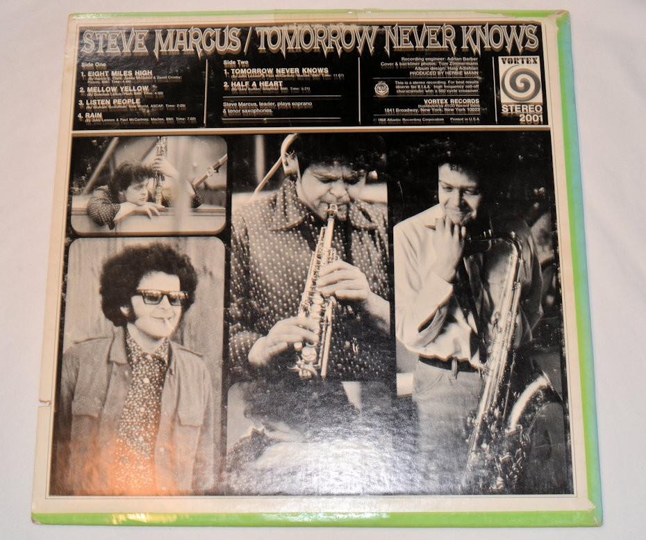 Marcus, Steve - Tomorrow Never Knows