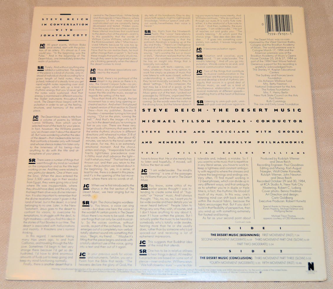 Reich, Steve - The Desert Music