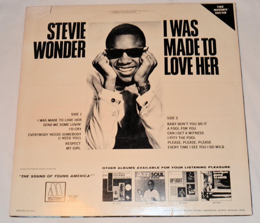 Wonder, Stevie - I Was Made To Love Her