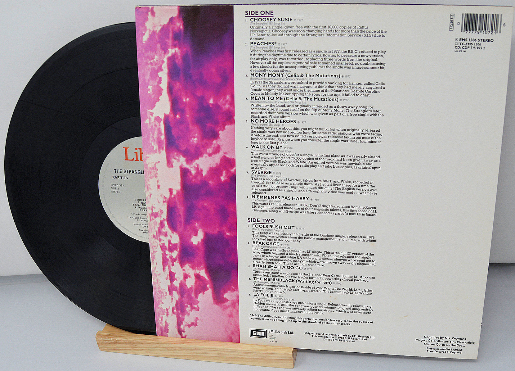 Stranglers – Rarities, Vinyl Record Album LP, UPC 077779107216 – Joe's ...