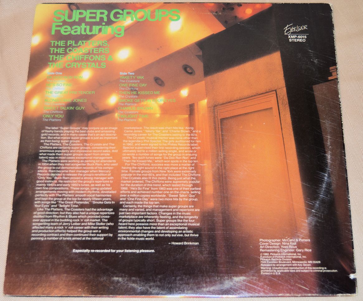 Various - Super Groups (Platters, Coasters, Chiffons, Crystals)