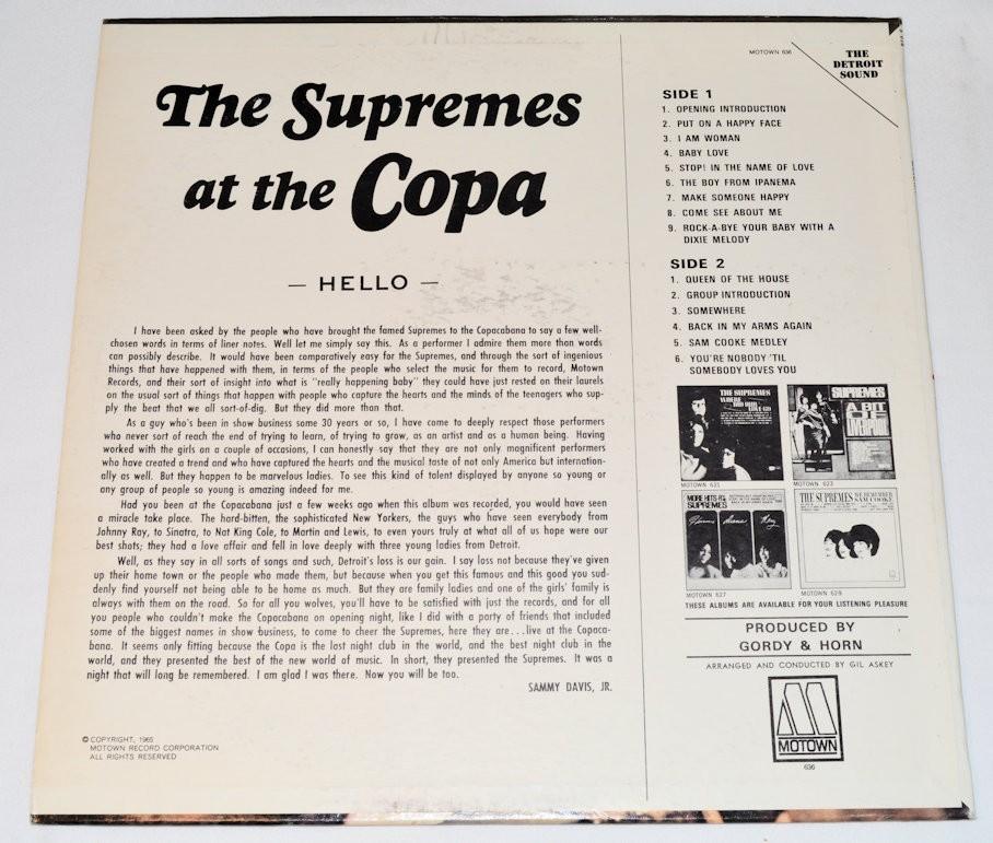 Supremes, The - At The Copa