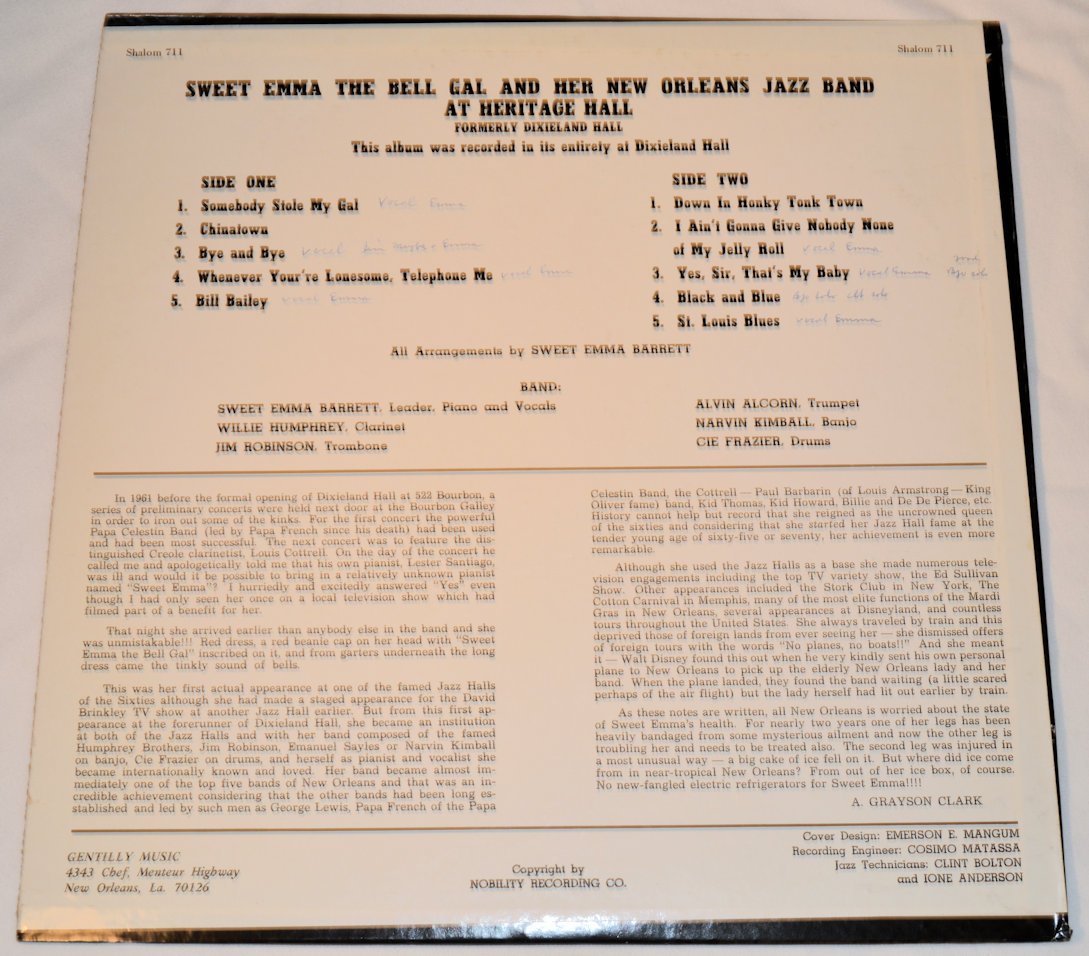 Barrett, Emma - Sweet Emma At Heritage Hall