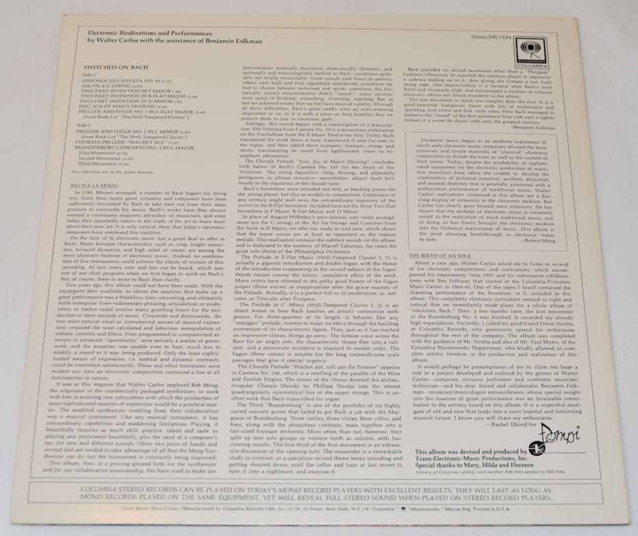 Carlos, Walter - Switched On Bach