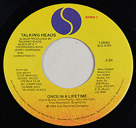 Talking Heads - Once In A Lifetime