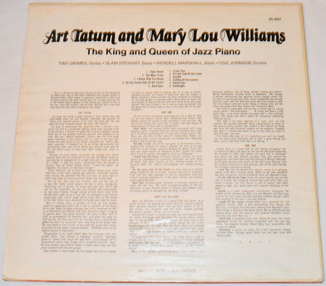 Tatum, Art & Lou Williams - King & Queen of Jazz Piano