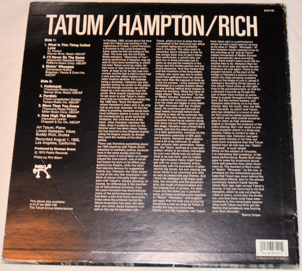 Tatum / Hampton / Rich - Tatum Group Masterpieces
