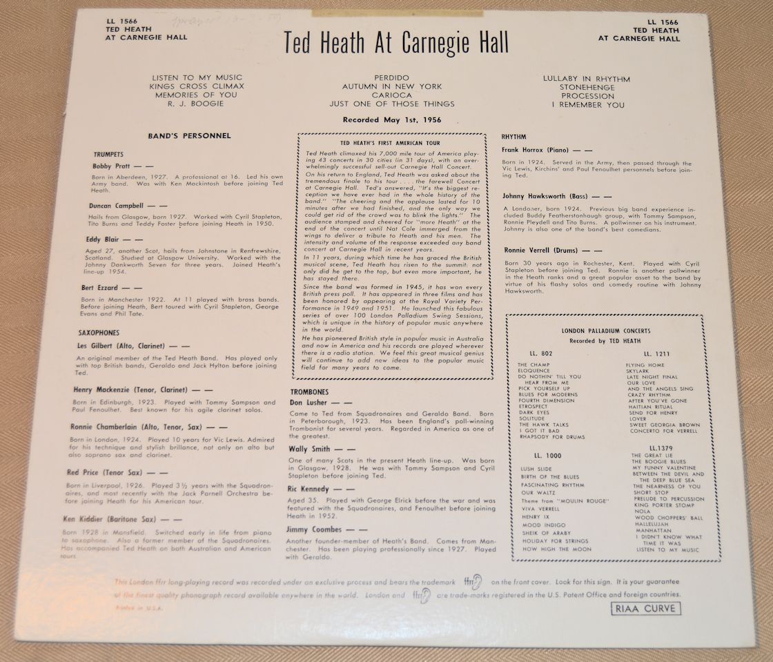 Heath, Ted - At Carnegie Hall