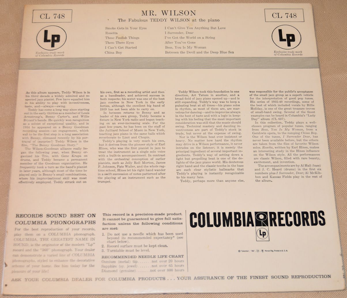 Wilson, Teddy - Mr. Wilson