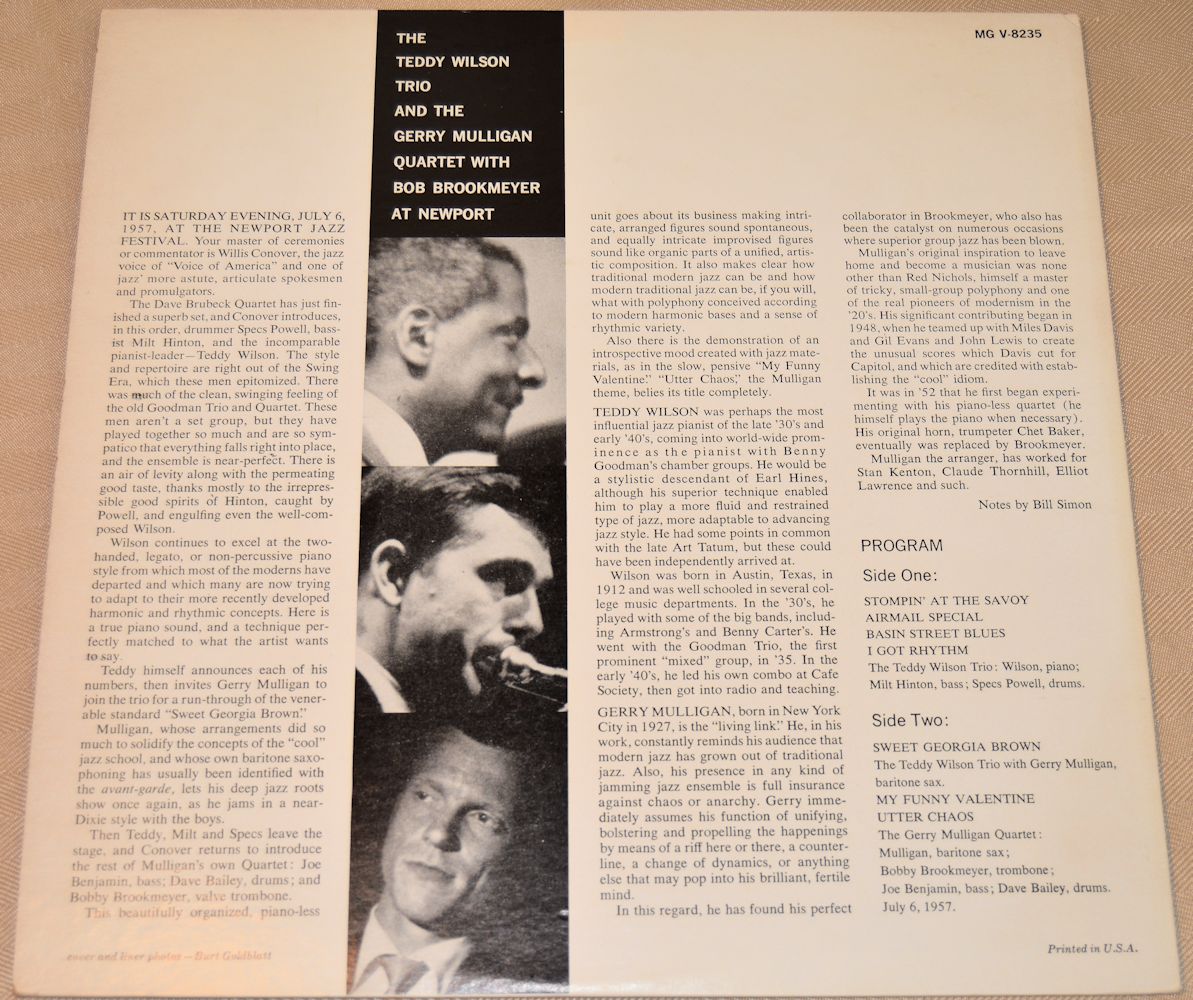 Wilson, Teddy Trio/Mulligan - At Newport