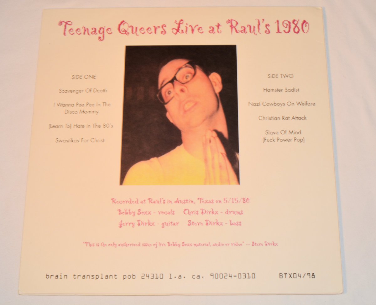 Teenage Queers - Live At Raul's 1980