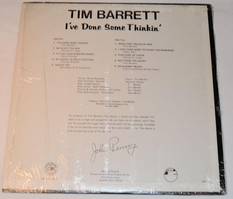 Barrett, Tim - I've Done Some Thinkin